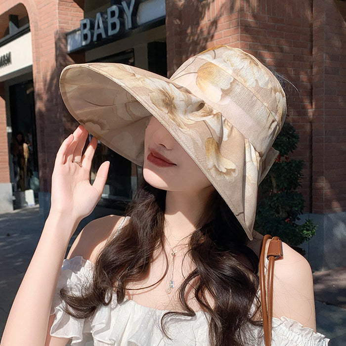 Wholesale Sunshade hat, large brim, thin design, breathable fisherman hat, outdoor travel, sun protection, beach protection