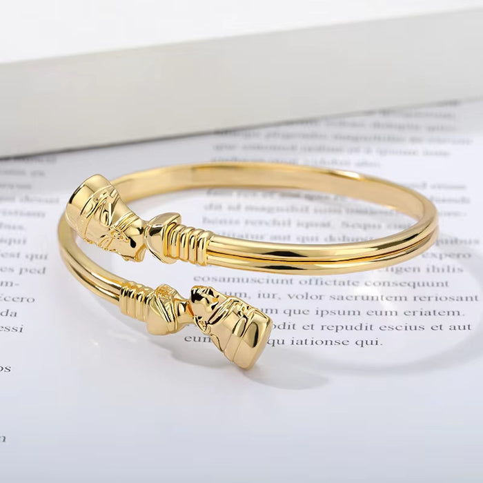 Wholesale hook bracelet gold plated copper bracelet