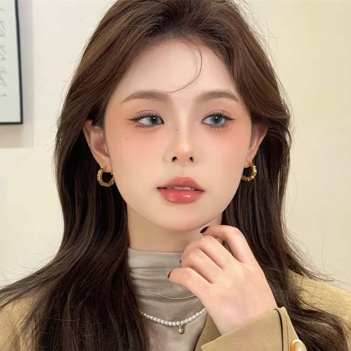 Wholesale Square hoop earrings high-end earrings