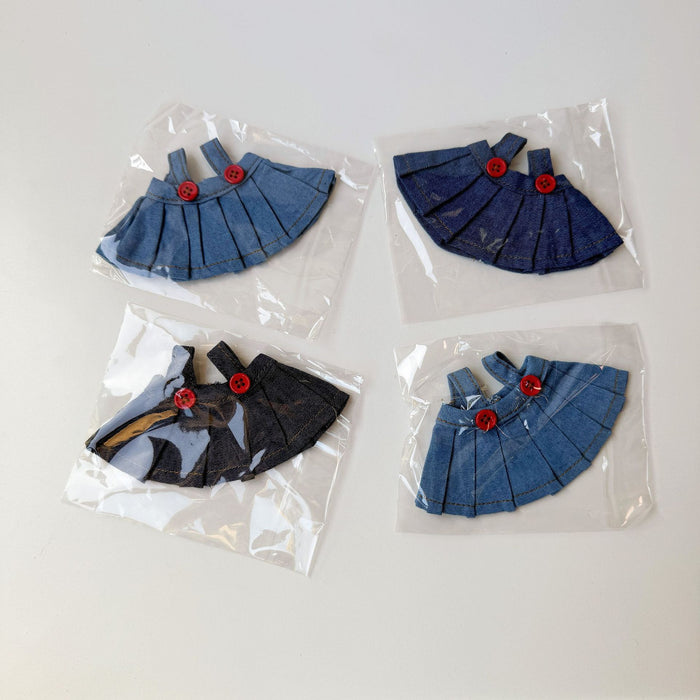 Wholesale 17cm  Doll Clothing Replacement Plush Doll Cowboy Pleated Skirt Cotton Doll Dress up