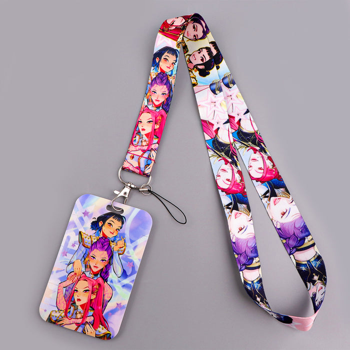 Wholesale Kpop Team Mobile Phone Lanyard Keychain and Card Holder