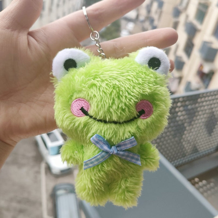 Wholesale New Rabbit Plush Toy Bear Doll Creative Frog Keychain Yellow Duck Bag Hanging Accessories JDC-KC-RC005