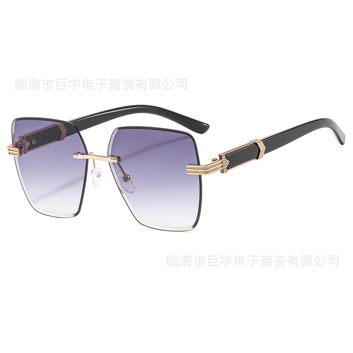 Wholesale Sunglasses Trendy Frameless Sunglasses Fashion Large Frame Sunglasses