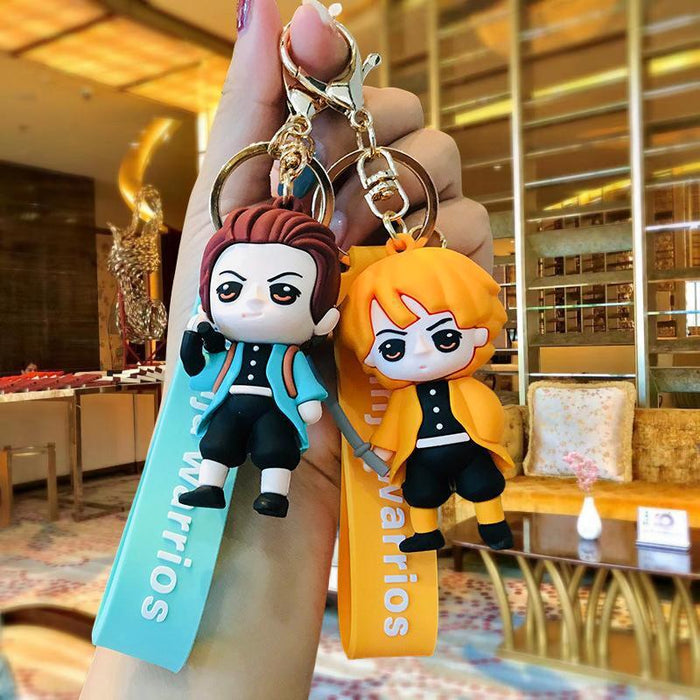 Wholesale Silicone Cartoon Doll Keychain JDC-KC-MingT201