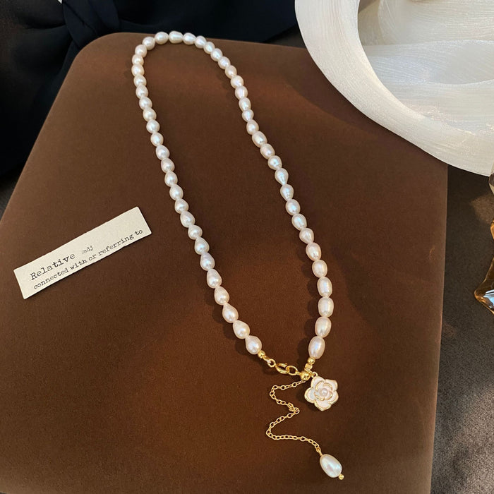 Wholesale  Pearl Necklace Women's All-match  Retro Fashion Elegant Elegant Clavicle Chain