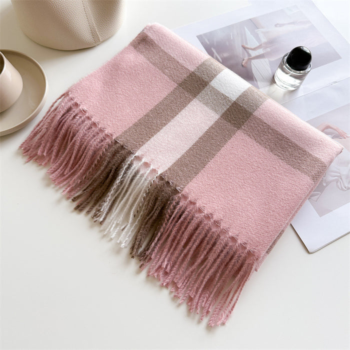 Wholesale Warm Shawl f Unisex Fashion All-match Tassel