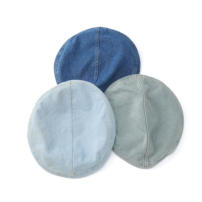 Wholesale Solid Color Painter's Hat, Versatile British Style Fabric Hat