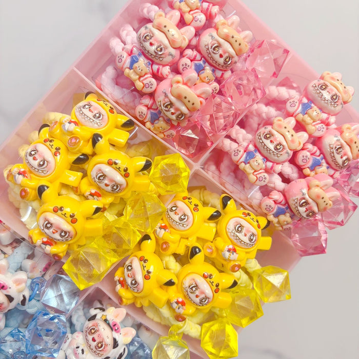 Wholesale Heart Rubber Band Cartoon Headwear Ponytail Hair Tie Hair Rope