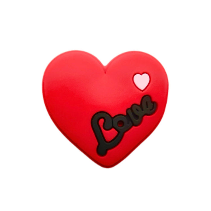 Wholesale Love Hole Shoes Flower Shoes Buckle DIY Removable Decorative Accessories Wholesale PVC Soft Rubber