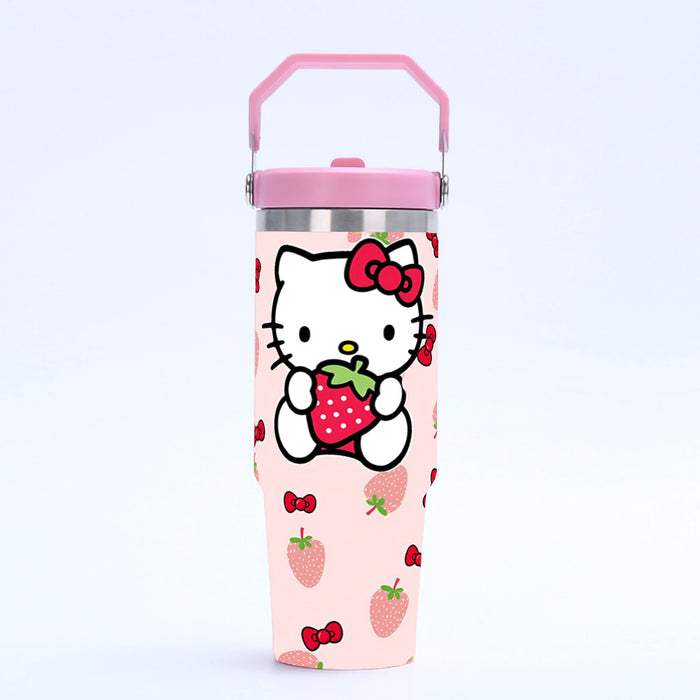 Wholesale Tumbler 30oz Cute Cartoon Stainless Steel Vacuum Travel Portable Ice Bullies Cup