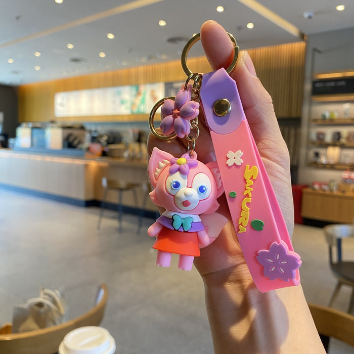 Wholesale Cute 3D Doll Silicone Keychain JDC-KC-MingT130