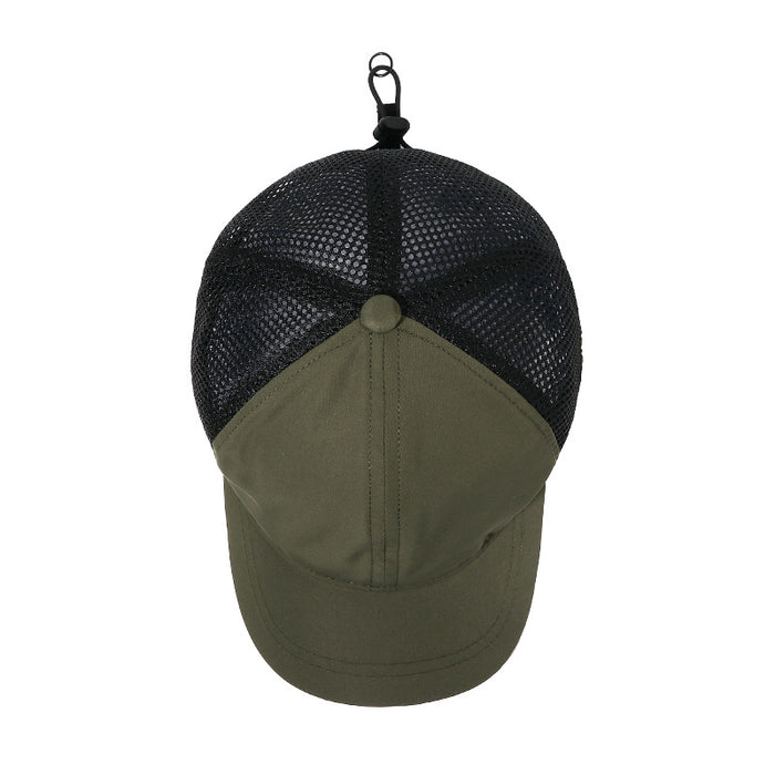 Wholesale Quick drying waterproof workwear, mesh cap, outdoor breathable baseball cap, drawstring, elastic sealing