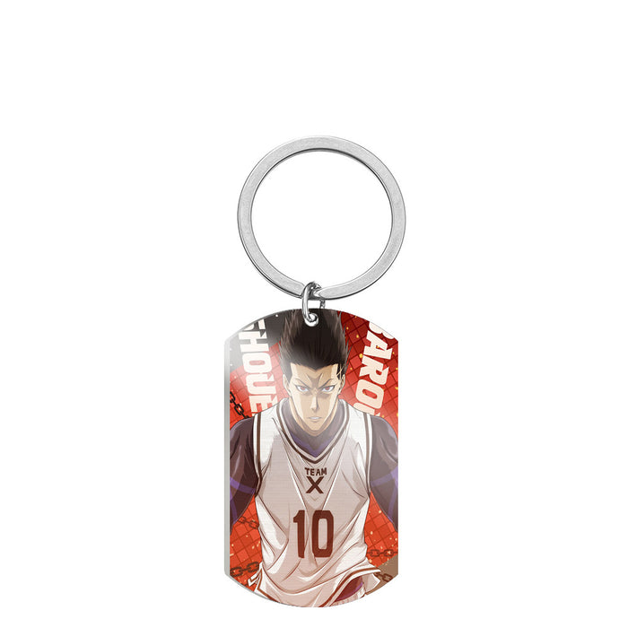 Wholesale Cartoon Color Printing Stainless Steel Keychain JDC-KC-HuanYu030