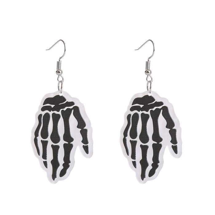 Wholesale  Pumpkin Cat Skull Funny Earrings Alternative Acrylic Earrings