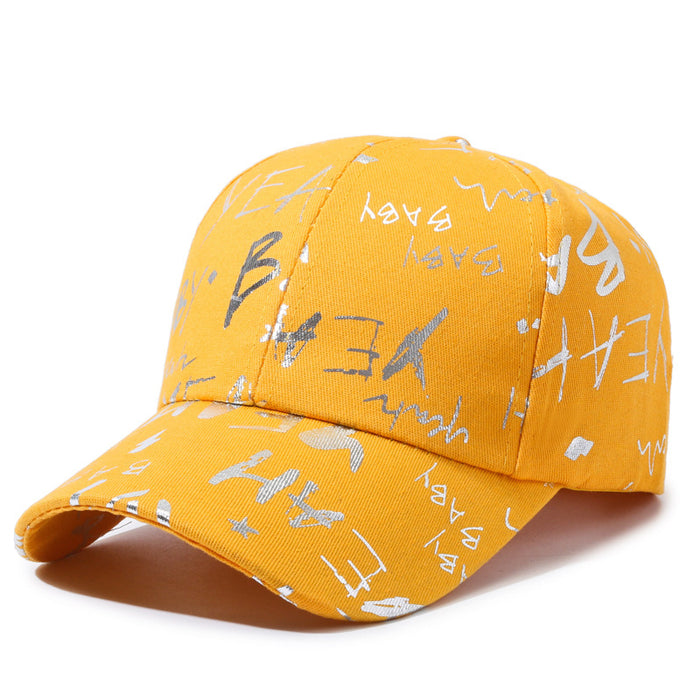 Wholesale Versatile baseball cap, letter printed duckbill cap, casual sports sun hat