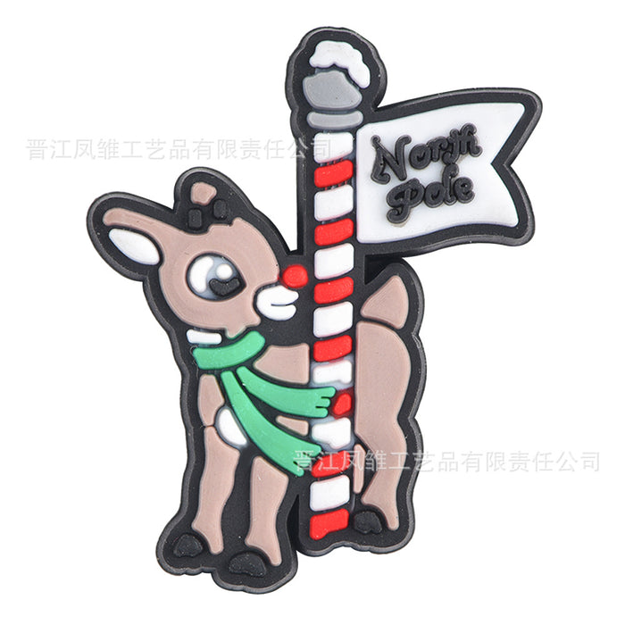 Wholesale 50pcs Christmas Shoes Charms  soft rubber shoes accessories decoration