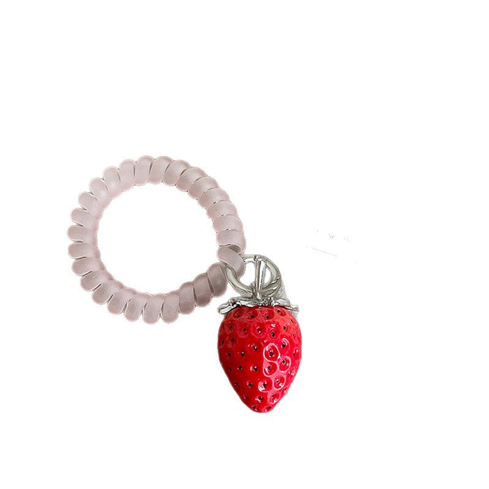 Wholesale Cute Red Realistic Strawberry long Necklace/Earrings