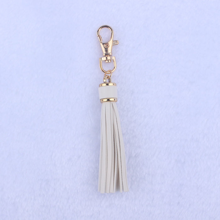 Wholesale Leather tassel pendant accessories tassel  gold buckle keychain tassel bracelet bracelet accessories