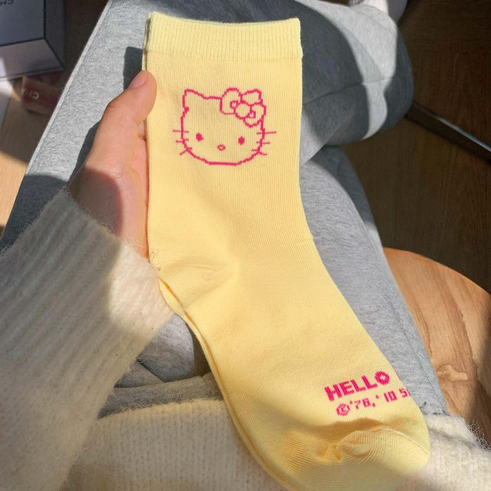 Wholesale Cartoon Illustration Little Bear Jacquard Socks