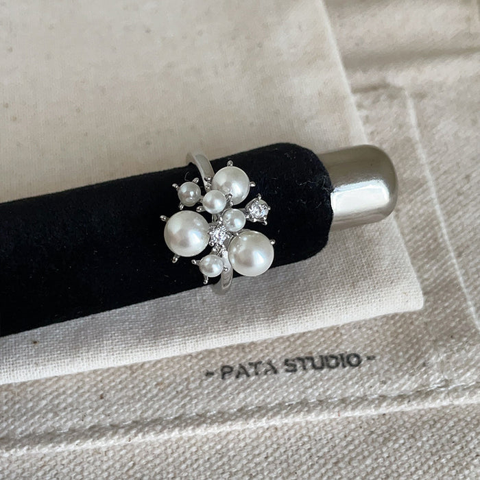 Wholesale Starry Sky Metal and Pearl Ring