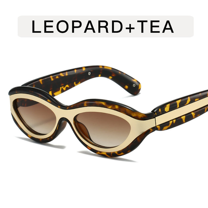 Wholesale Fashionable men's sunglasses, large frame sunglasses, personalized UV resistant glasses