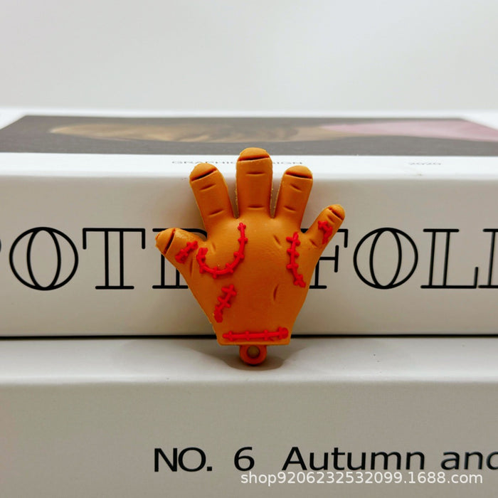 Wholesale Halloween Pumpkin Ghost Keychain Charm Soft Glue Bag Charm Gift MOQ≥2