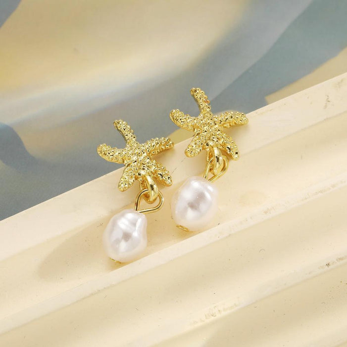 Wholesale Imitation Pearl Pendant Earrings