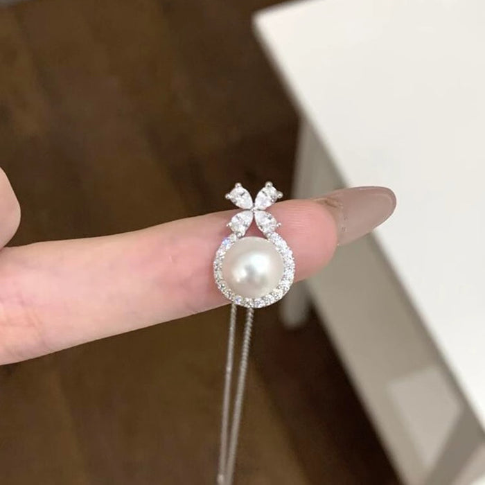 Wholesale  Double-ring gourd necklace women's clavicle chain necklace jewelry