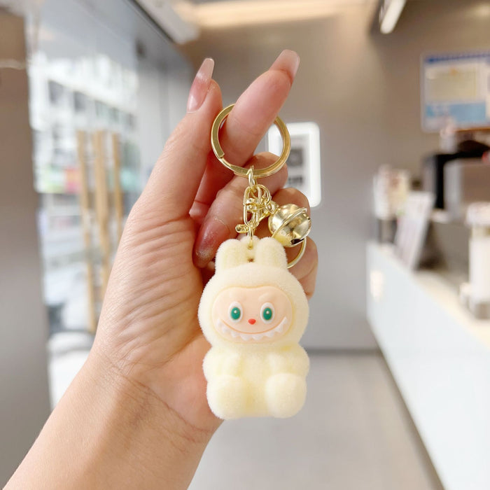 Wholesale Flocking Labo cloth little sheep keychain pendant doll bag pendant creative exquisite small gift