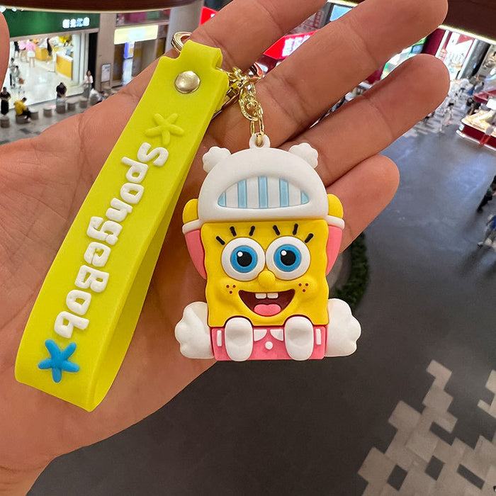 Wholesale SpongeBob SquarePants PVC Keychains JDC-KC-MiaoY070