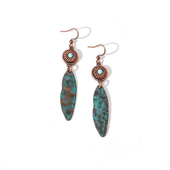 Wholesale Bohemian Vintage Geometric Zinc Alloy Earrings &  Necklace Set - Trendy Jewelry MOQ≥2