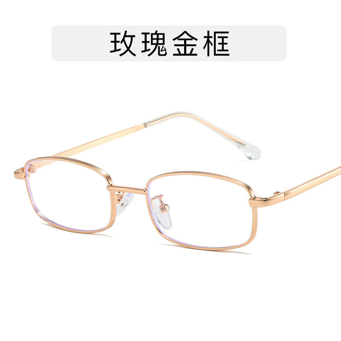 Wholesale Glasses frame metal frame flat lens anti blue light with myopia glasses