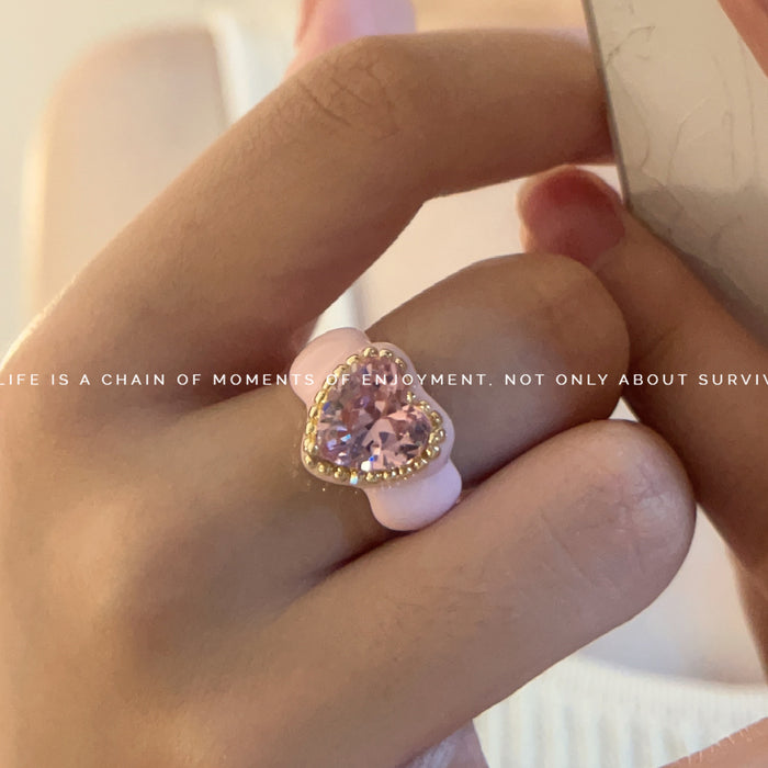 Wholesale Small niche design metal layered ring with high-end opening ring