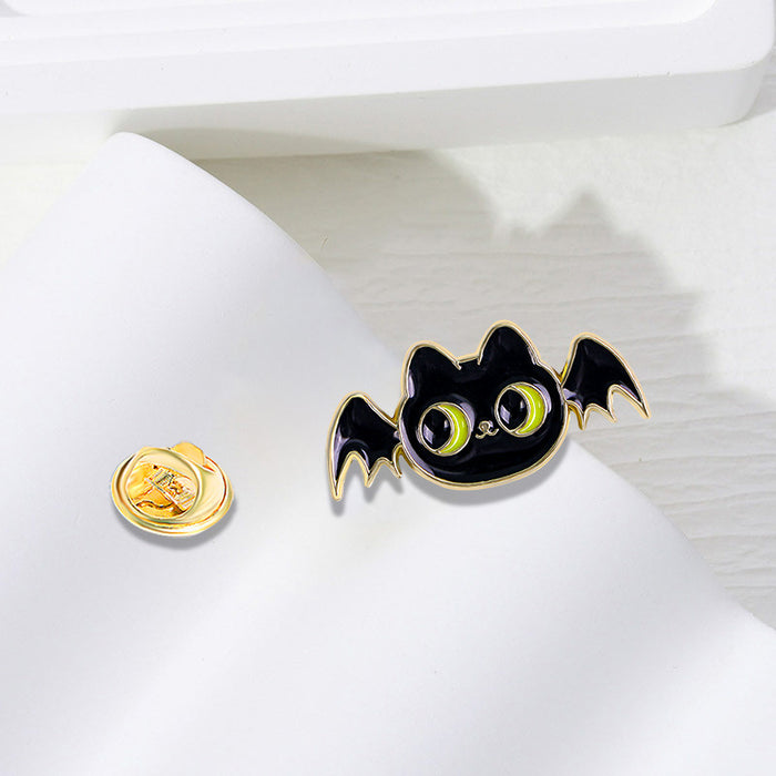 Wholesale Cute Ghost Brooch Pin Cartoon Alloy Lapel Badge Chic Everyday Fashion Accessory