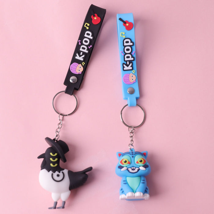 Wholesale K-POP keychain PVC soft plastic doll anime pendant