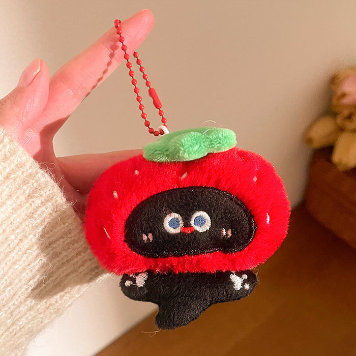 Wholesale Cartoon plush kitten keychain