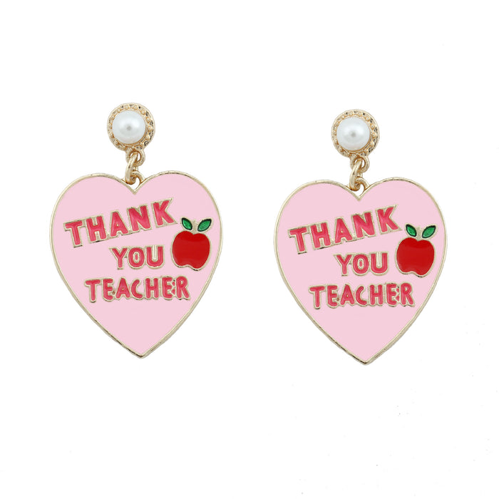 Wholesale love enamel Joker temperament creative personality women earrings earrings