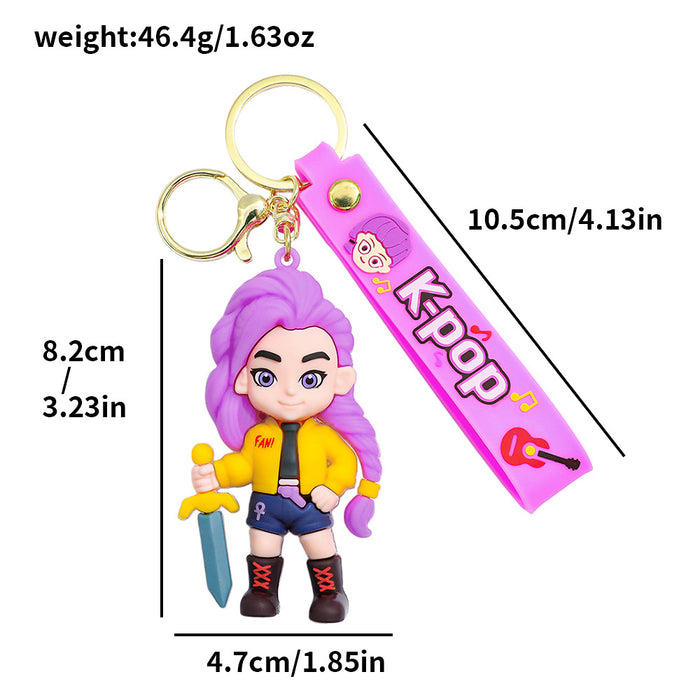 Wholesale KPOP Cartoon Anime Keychain Charm
