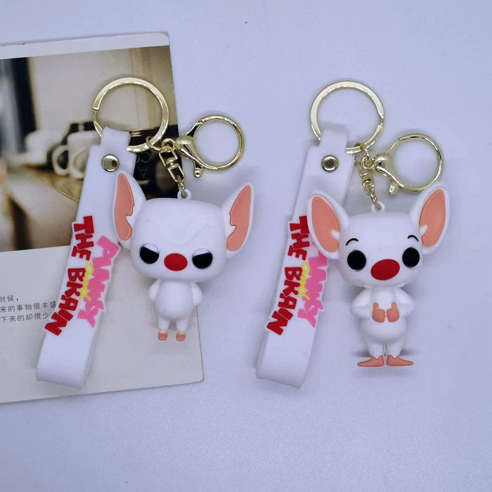 Wholesale Creative cartoon Dalmatian keychain pendant bag car keychain accessories gift