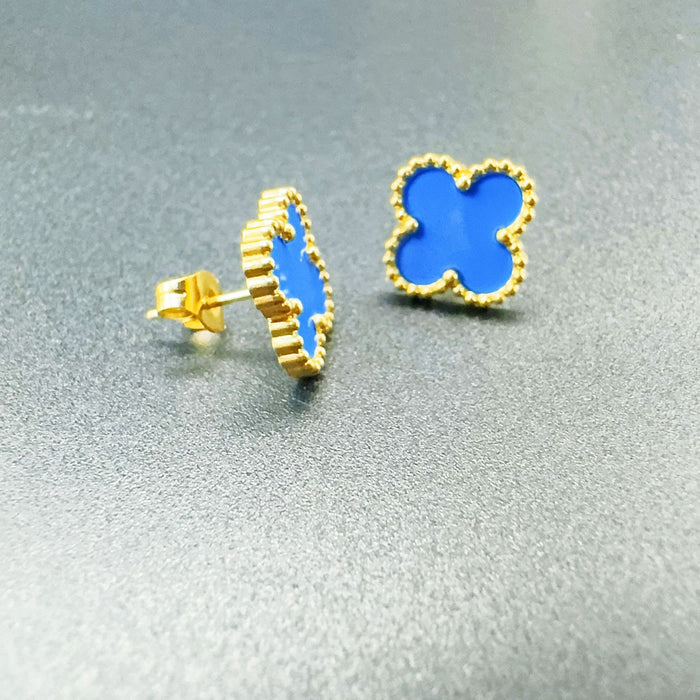 Wholesale New stainless steel earrings with temperament and four leaf clover earrings accessories