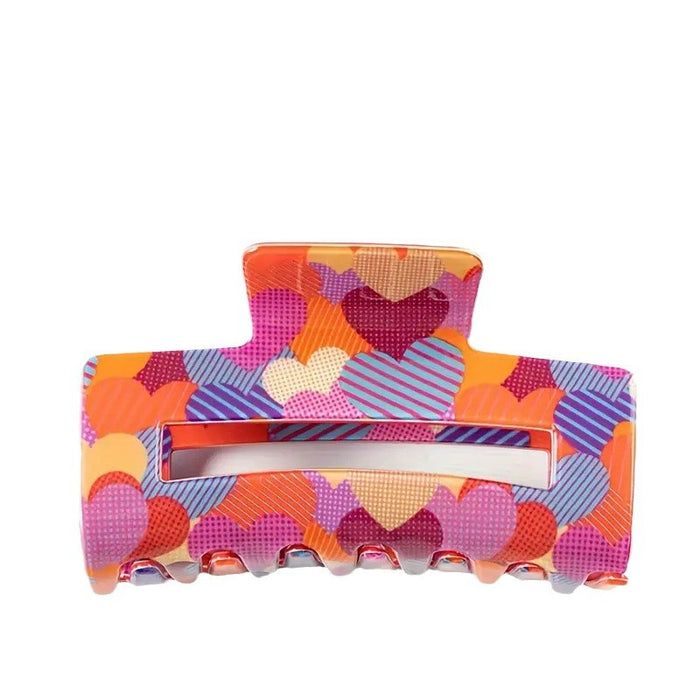 Wholesale Love Heart Acrylic Hair Clip – Sweet Ponytail Gripper MOQ≥2