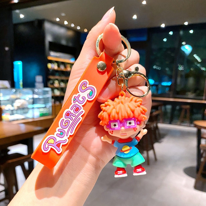 Wholesale Three-dimensional cartoon character key chain