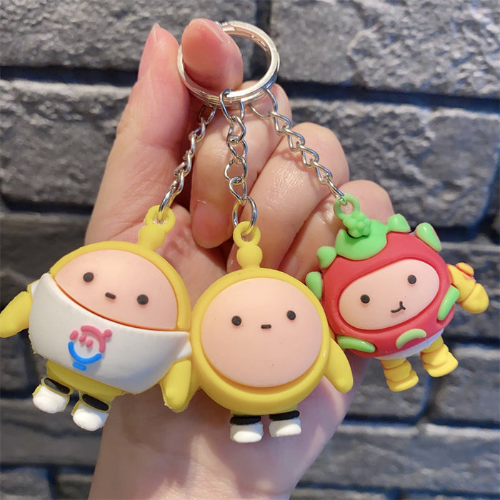 Wholesale Keychains silicone doll cute car bag ornaments