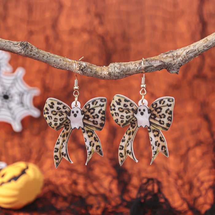 Wholesale Dark Gothic  butterfly earrings for women Ghostly and spooky holiday atmosphere earrings