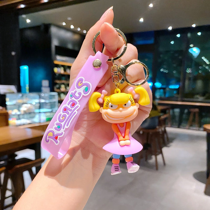 Wholesale Three-dimensional cartoon character key chain