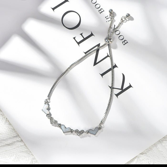 Wholesale Women's Bracelet Jewelry Love Diamond Stretchable Adjustable Bracelet Accessories