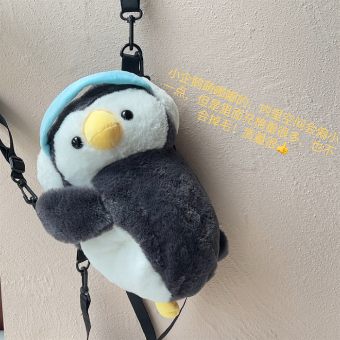 Wholesale Cute toy little penguin little raccoon schoolbag  cartoon backpack