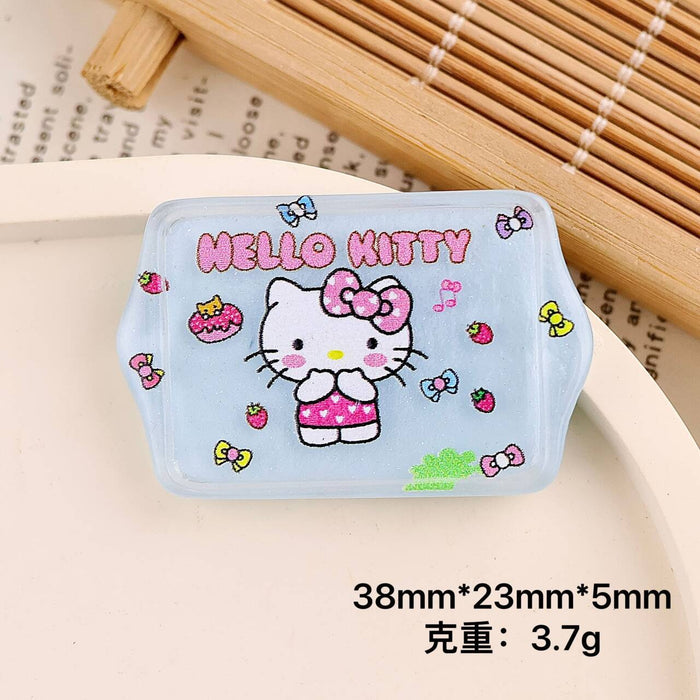 Wholesale Cartoon DIY resin accessories, accessories, square plates, hair clips, phone cases, shoe buckles, keychains, pendants
