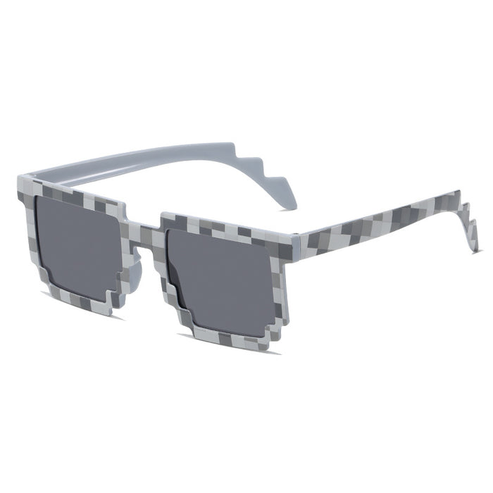 Wholesale Funny Building Block Mosaic PC Sunglasses JDC-SG-Dit002