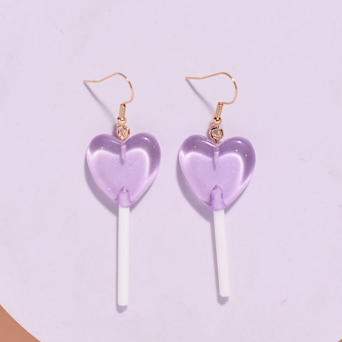 Wholesale Personalized earrings heart-shaped long handmade earrings